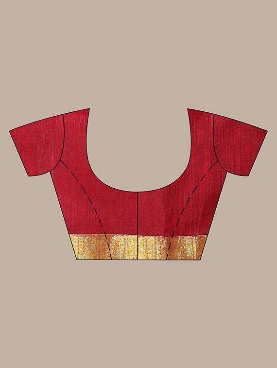 women self design handloom saree with blouse - 22042893 -  Standard Image - 3