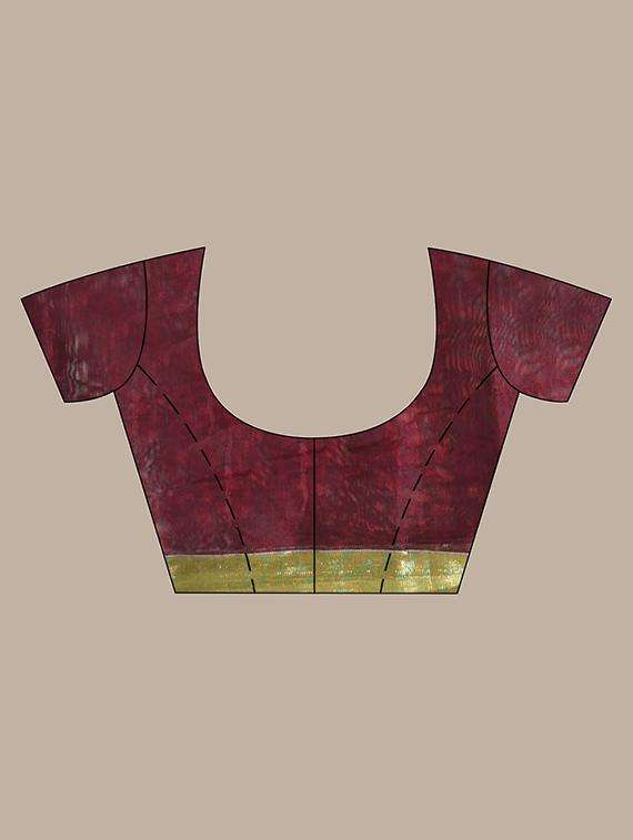 women self design handloom saree with blouse - 22042896 -  Standard Image - 3