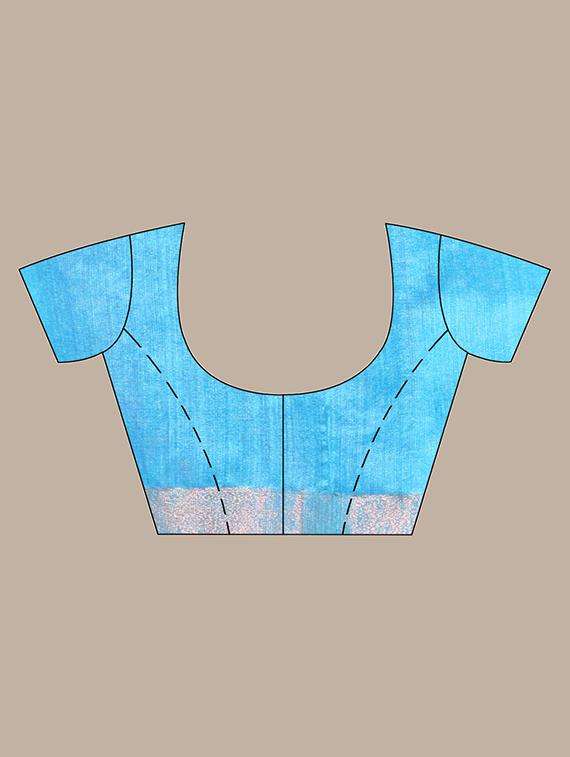 women self design chanderi saree with blouse - 22042908 -  Standard Image - 3