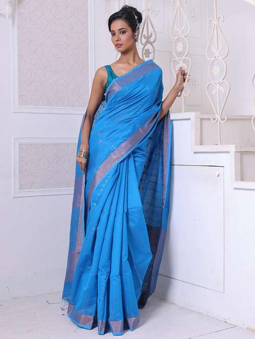 women self design chanderi saree with blouse - 22042909 -  Standard Image - 0
