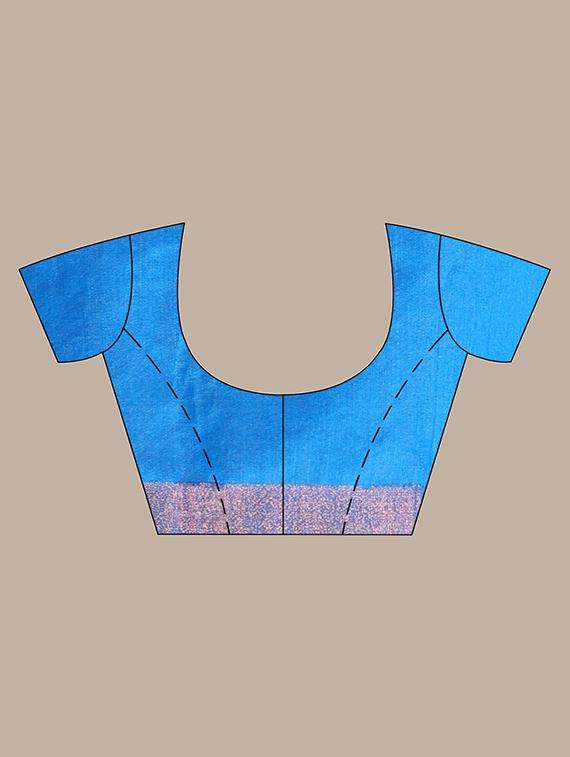 women self design chanderi saree with blouse - 22042909 -  Standard Image - 3