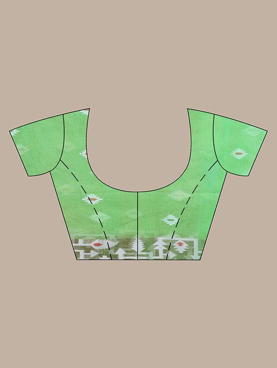women self design handloom saree with blouse - 22042912 - Standard Image - 3