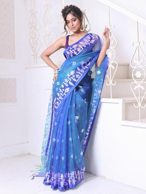 women self design handloom saree with blouse - 22042918 -  Standard Image - 0