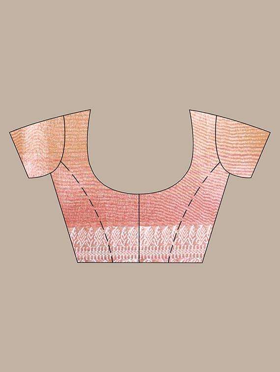 women solid with bordered saree with blouse - 22042919 -  Standard Image - 3