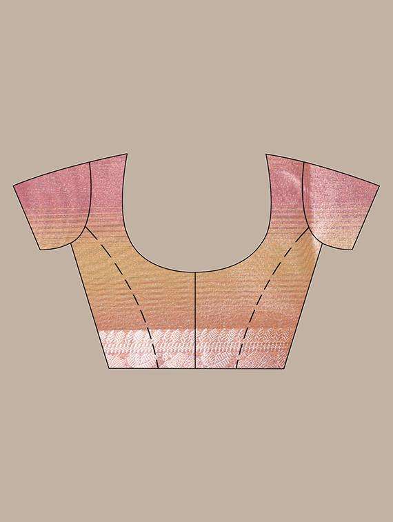 women solid with bordered saree with blouse - 22042921 -  Standard Image - 3