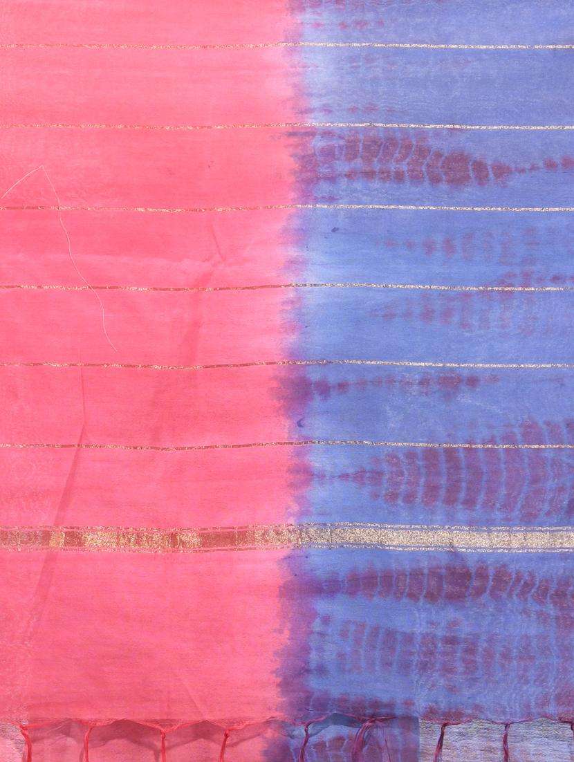 women shibori printed saree with blouse - 22042951 -  Standard Image - 3