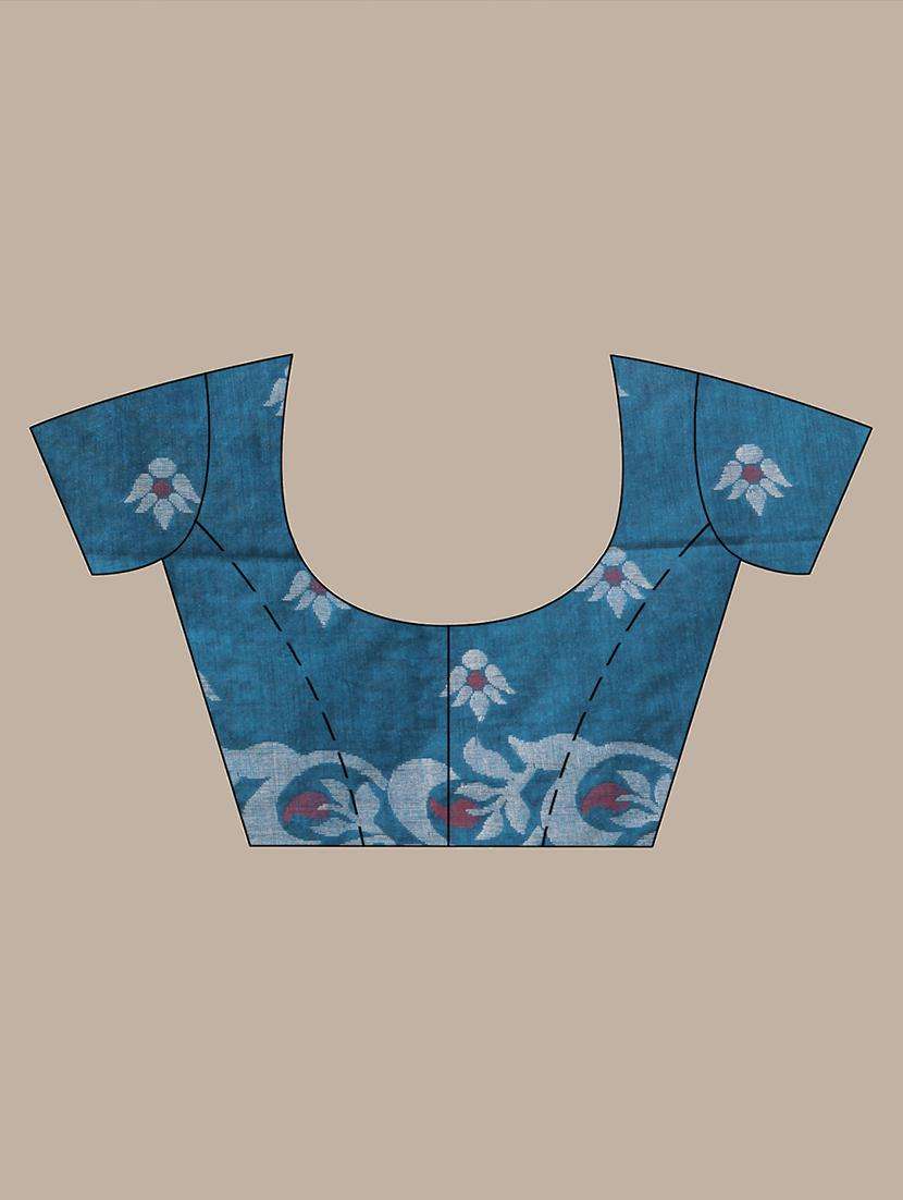 women self design handloom saree with blouse - 22042958 -  Standard Image - 3