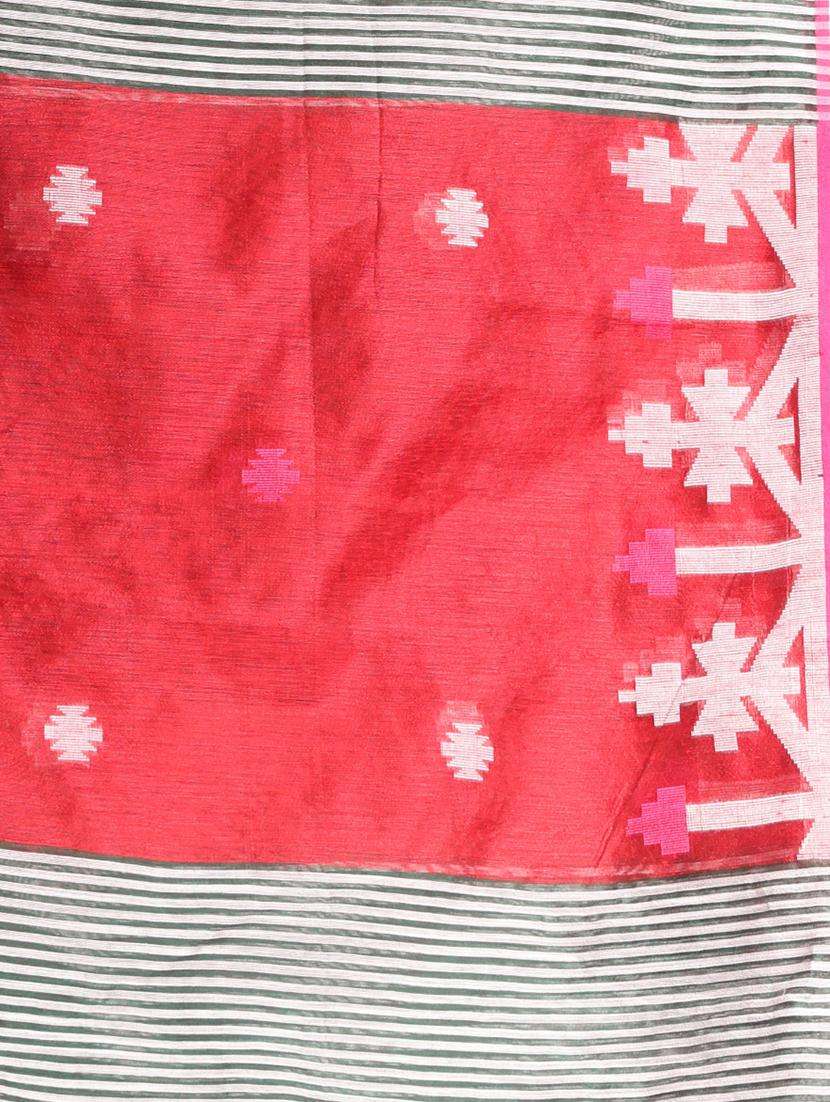 women self design handloom saree with blouse - 22042962 -  Standard Image - 3