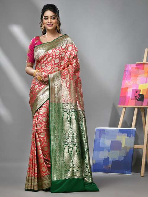 women self design banarasi saree with blouse - 22043046 -  Standard Image - 0