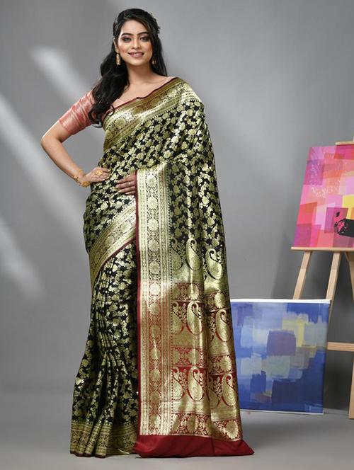 women self design banarasi saree with blouse - 22043062 -  Standard Image - 0