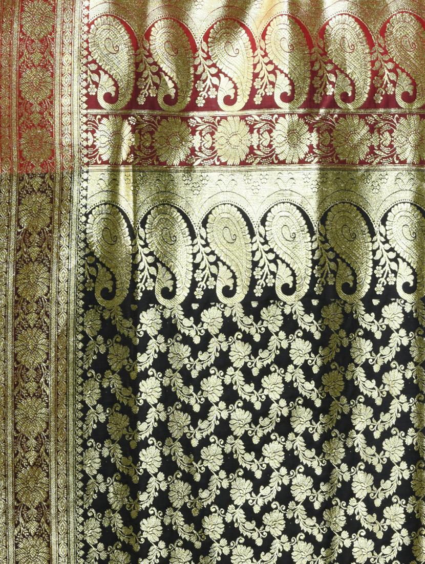 women self design banarasi saree with blouse - 22043062 - Standard Image - 3