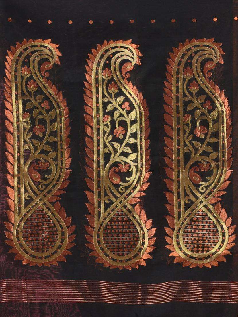 women self design handloom saree with blouse - 22043073 -  Standard Image - 3