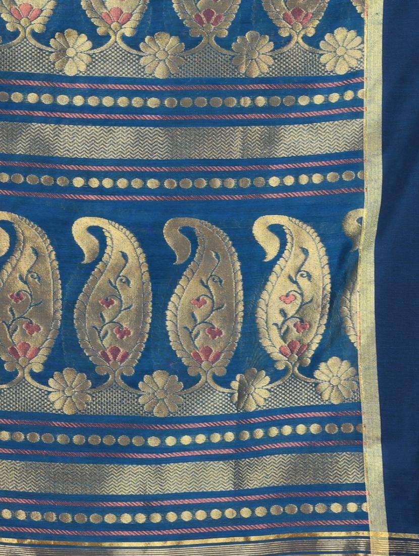 women self design handloom saree with blouse - 22043092 -  Standard Image - 3