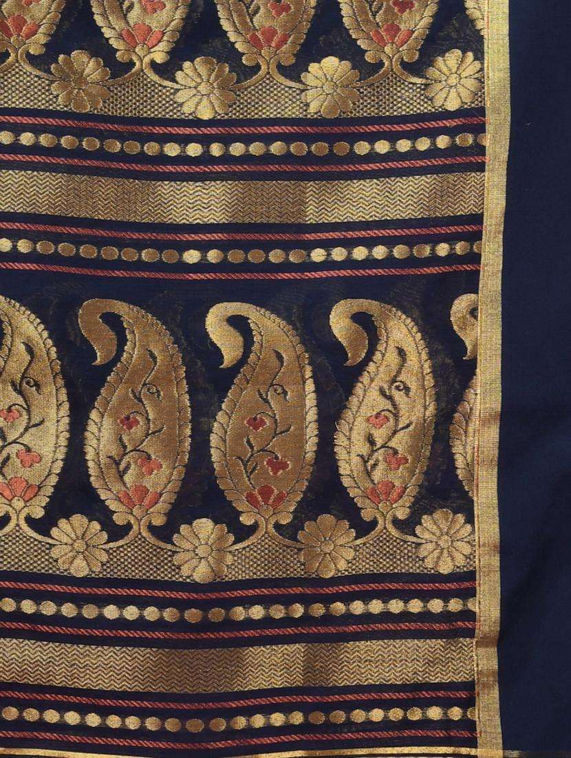 women self design handloom saree with blouse - 22043093 -  Standard Image - 3
