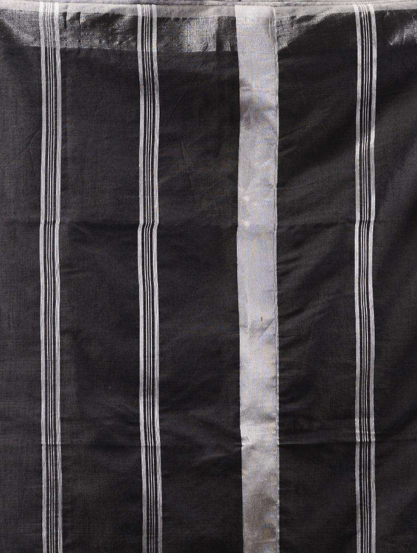 women solid handloom saree with blouse - 22043099 -  Standard Image - 3