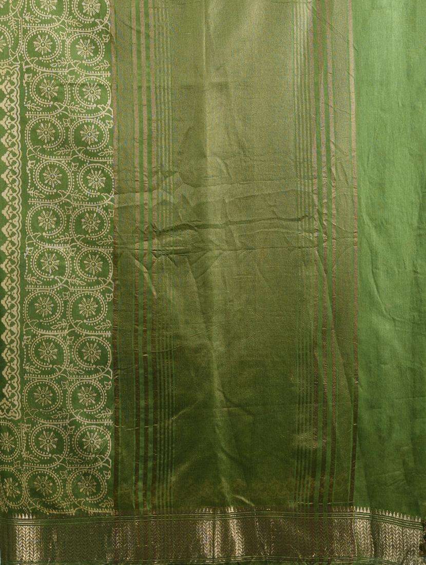 women printed bordered saree with blouse - 22043112 -  Standard Image - 3