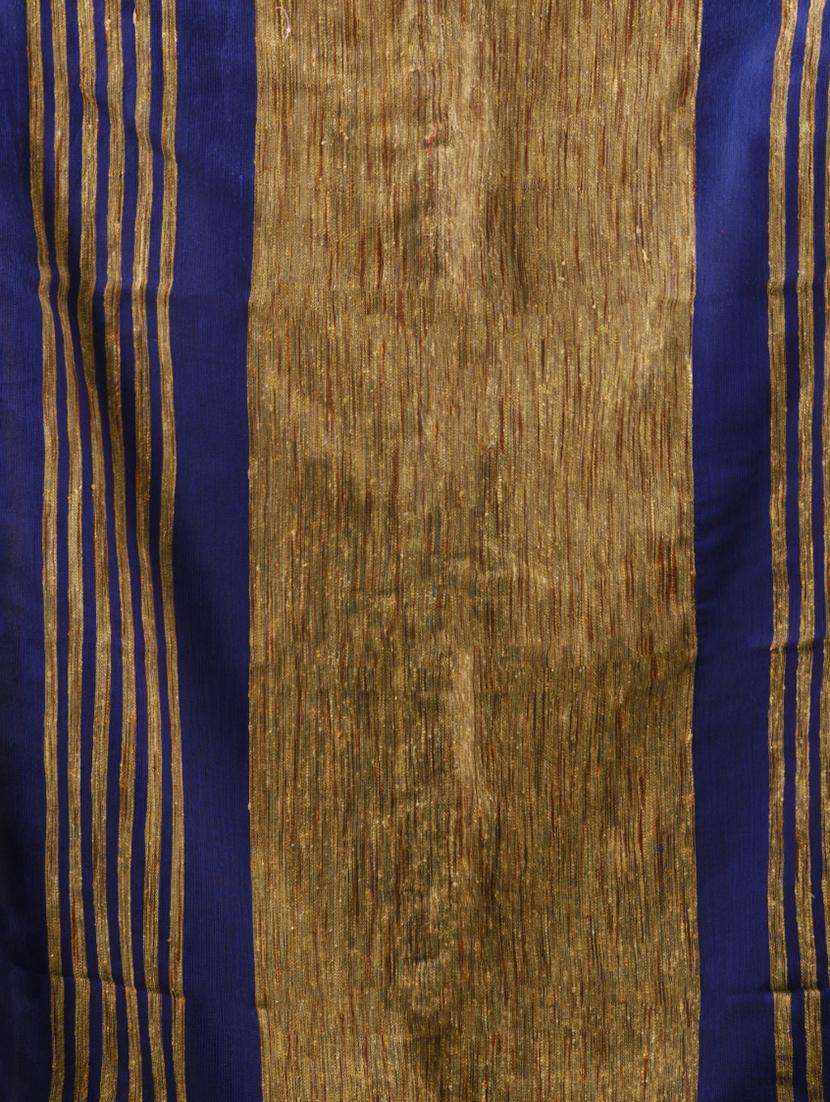 women solid handloom saree with blouse - 22043116 -  Standard Image - 3