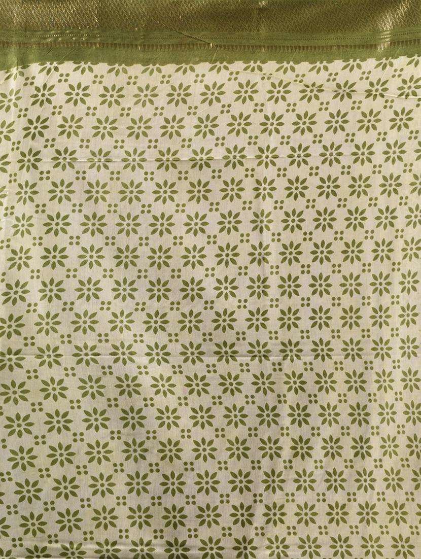 women printed bordered saree with blouse - 22043147 -  Standard Image - 3