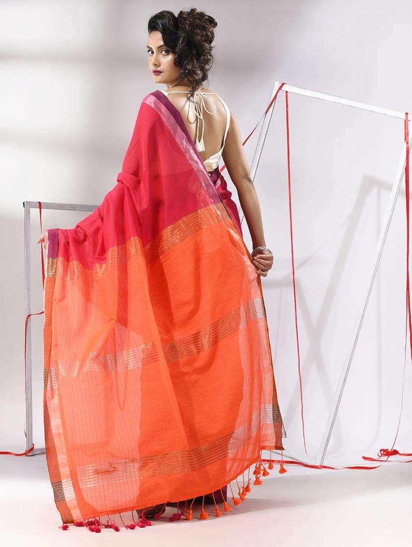 women self design handloom saree with blouse - 22043275 -  Standard Image - 3