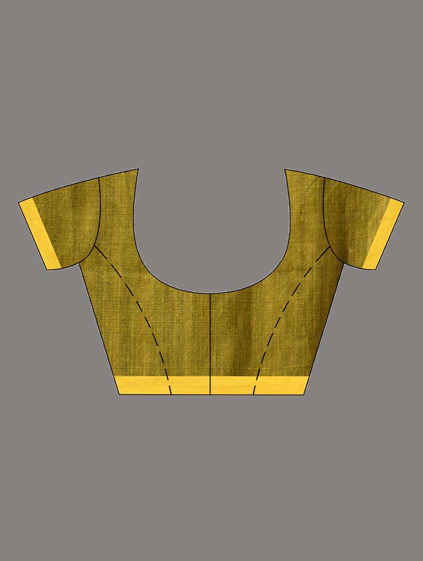 women green handloom saree with blouse - 22043281 -  Standard Image - 3