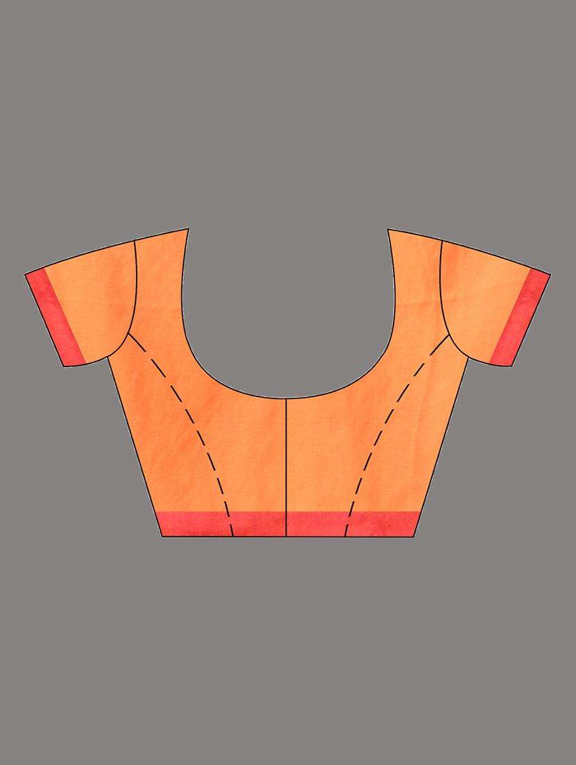 women striped handloom saree with blouse - 22043295 -  Standard Image - 3