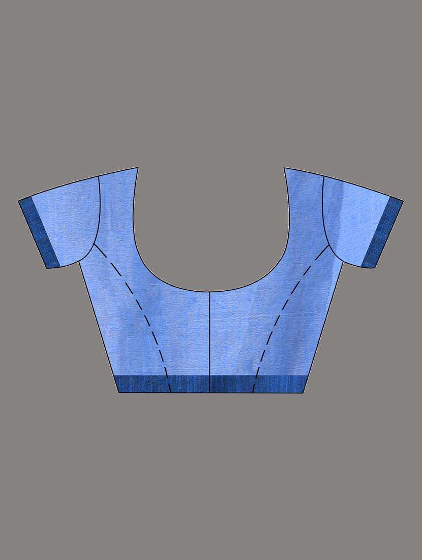 women color block handloom saree with blouse - 22043327 -  Standard Image - 3