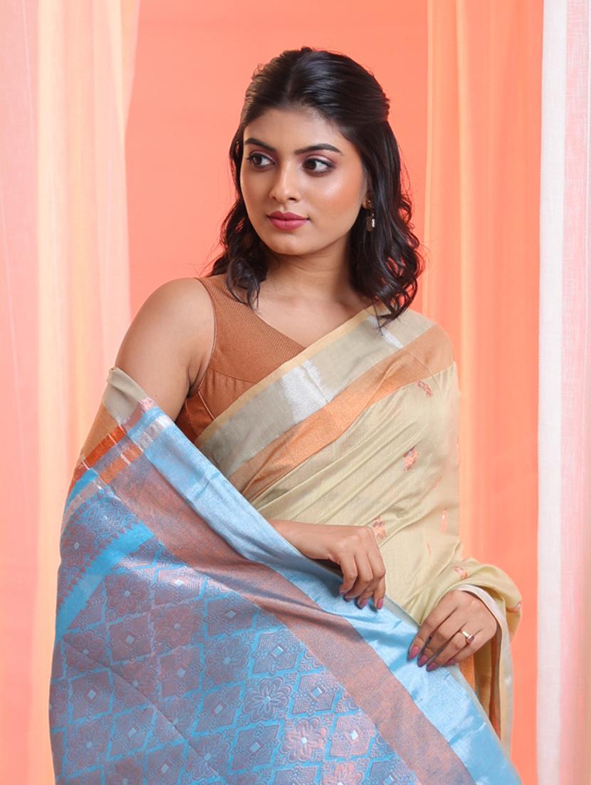 women self design southern silk saree with blouse - 22043341 - Standard Image - 3