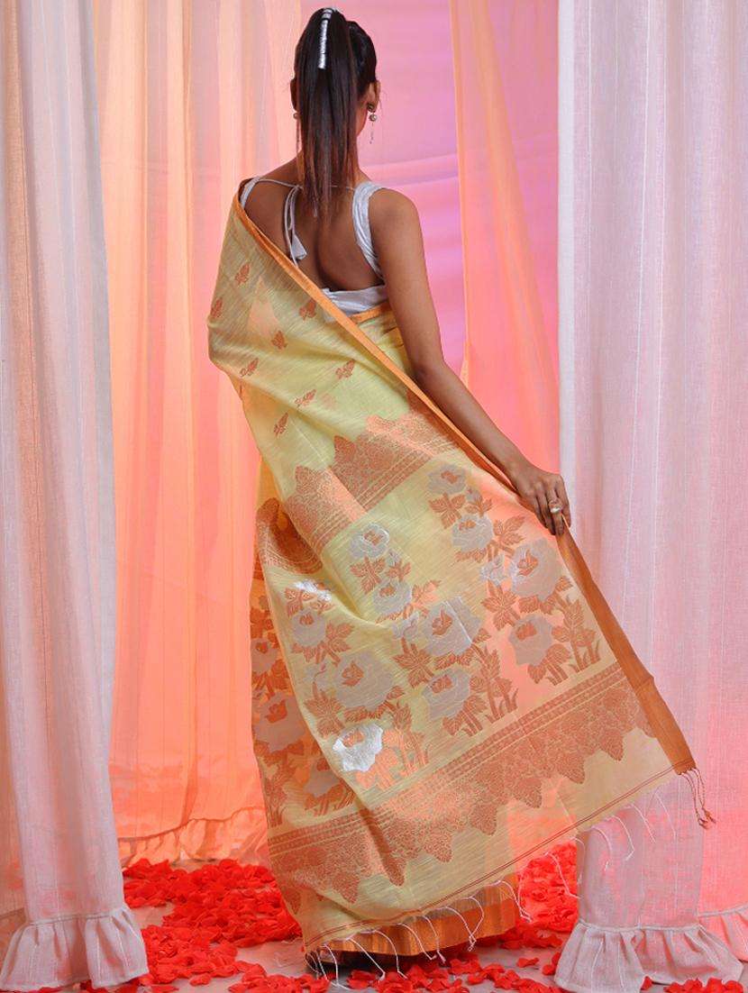 women self design tant saree with blouse - 22043345 - Standard Image - 3