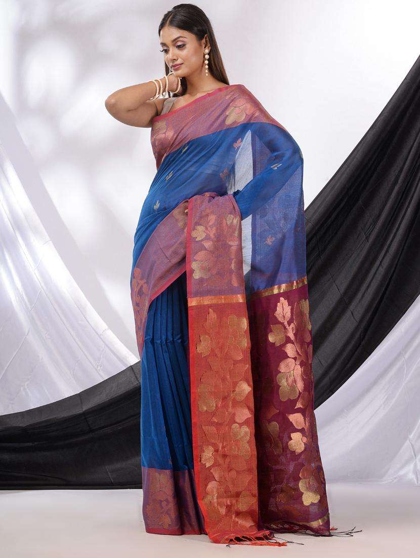women self design bordered saree with blouse - 22043364 -  Standard Image - 3
