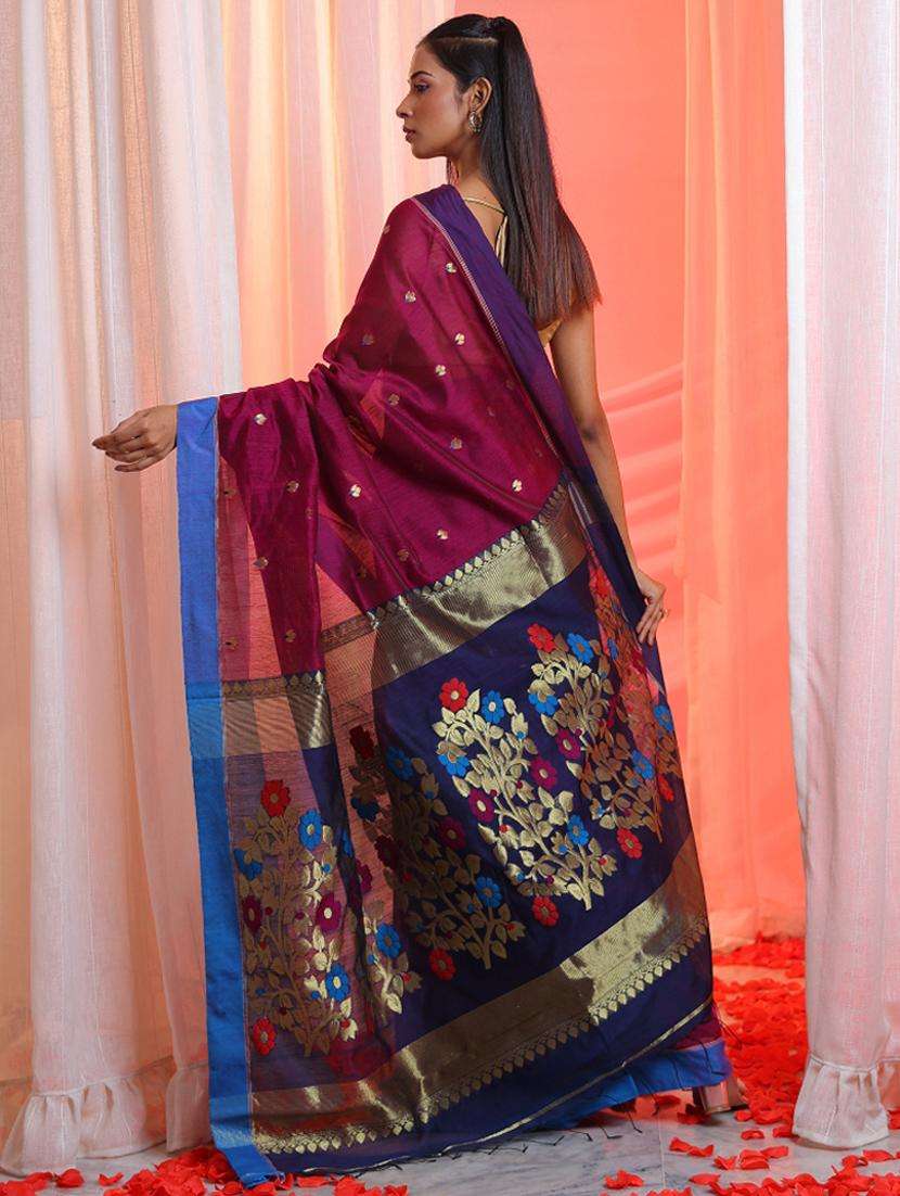 women self design southern silk saree with blouse - 22043389 -  Standard Image - 3