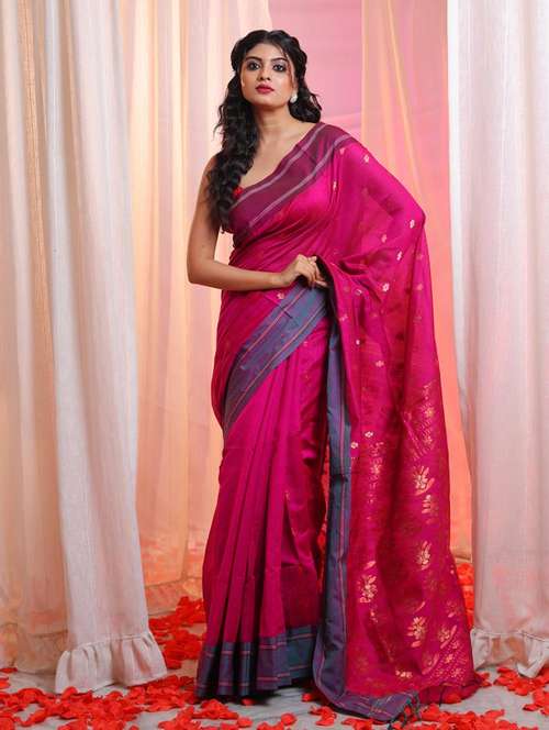 women self design southern silk saree with blouse - 22043399 -  Standard Image - 0
