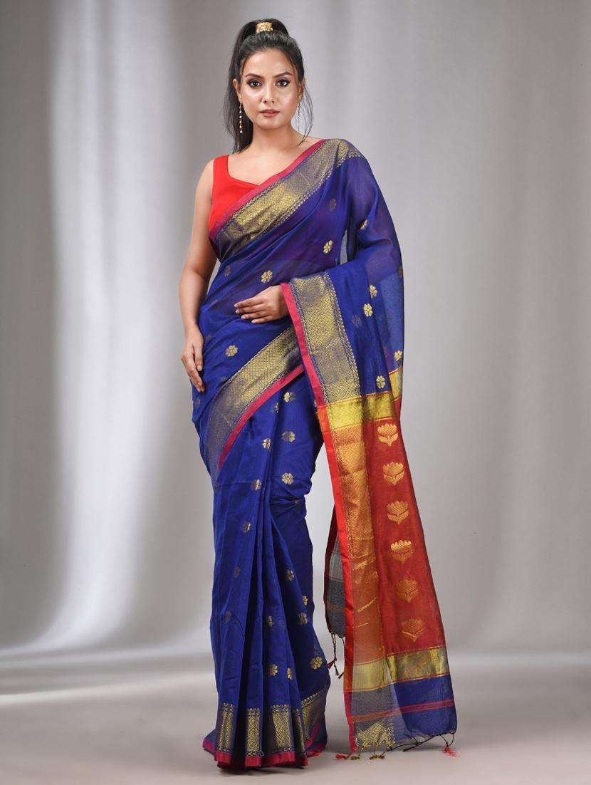 women self design southern silk saree with blouse - 22043431 -  Zoom Image - 0