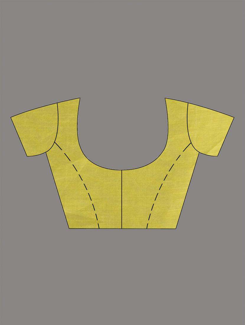 women solid with work bordered saree with blouse - 22043446 -  Standard Image - 3