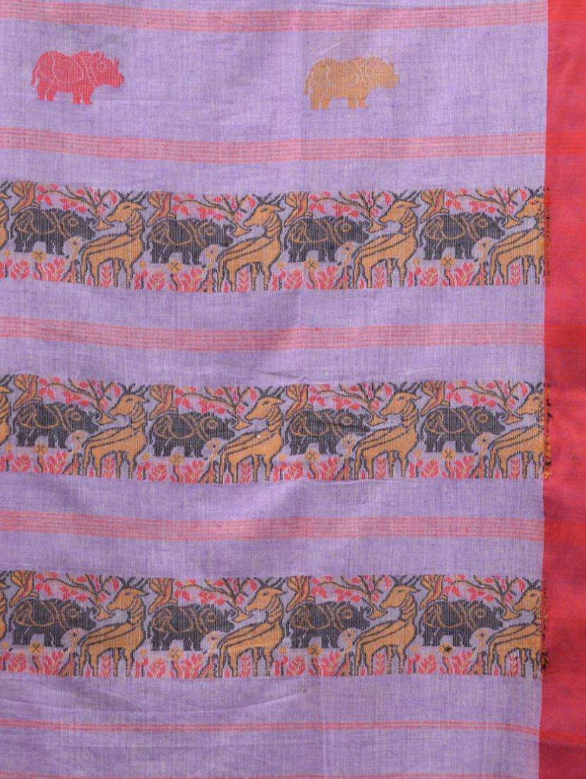 women self design handloom saree with blouse - 22043465 - Standard Image - 3