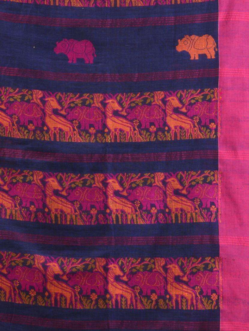 women self design handloom saree with blouse - 22043466 -  Standard Image - 3