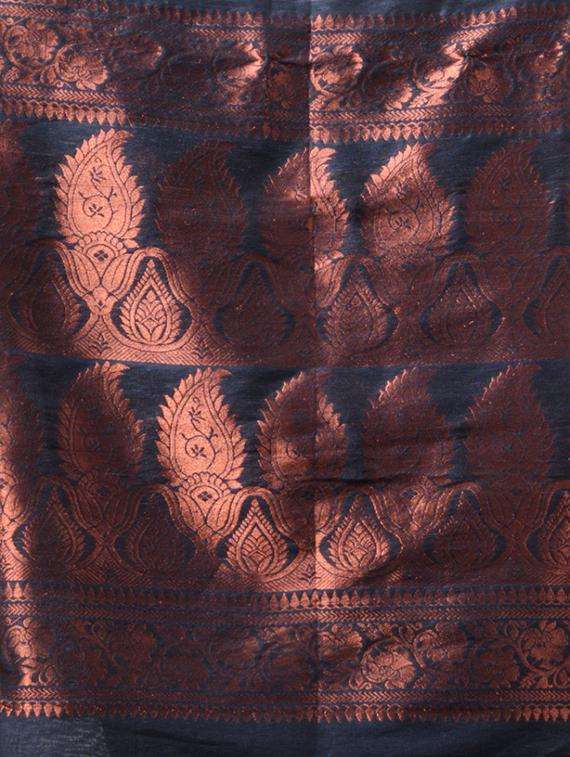 women self design handloom saree with blouse - 22043476 - Standard Image - 3