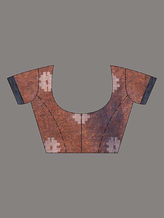 women self design handloom saree with blouse - 22043490 -  Standard Image - 3