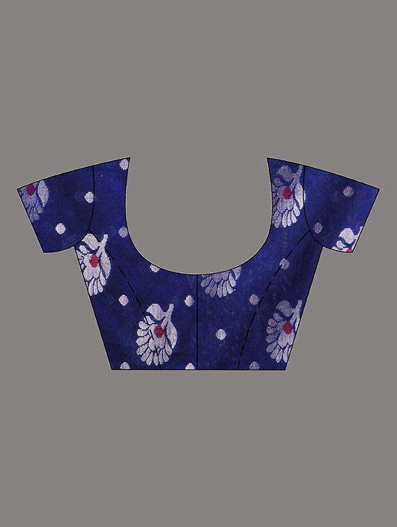 women self design handloom saree with blouse - 22043496 -  Standard Image - 3