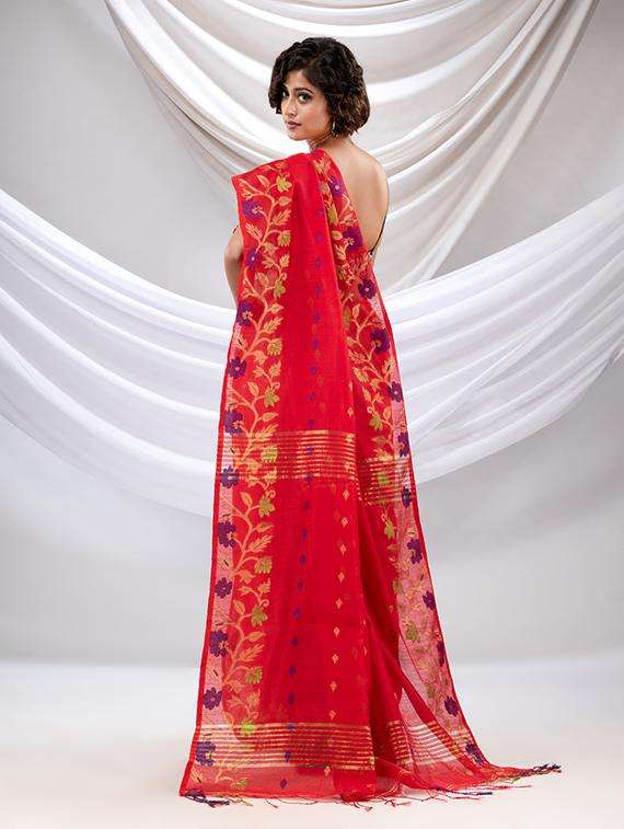 women self design handloom saree with blouse - 22043548 -  Standard Image - 3