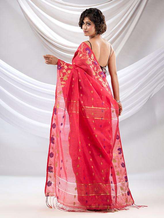 women self design handloom saree with blouse - 22043550 -  Standard Image - 3