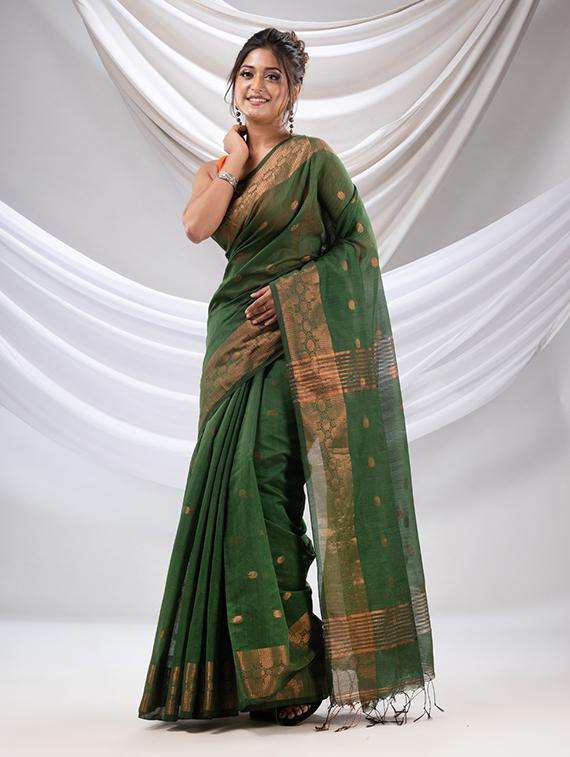 women self design handloom saree with blouse - 22043551 -  Standard Image - 3