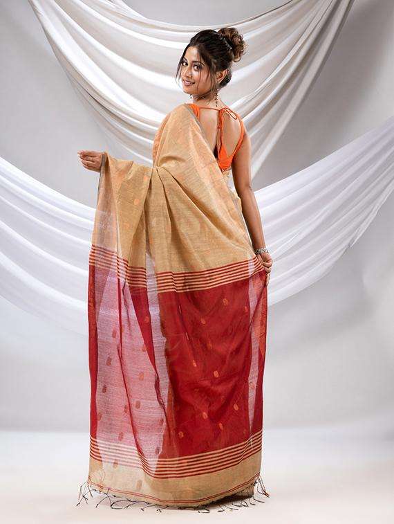 women self design handloom saree with blouse - 22043553 -  Standard Image - 3