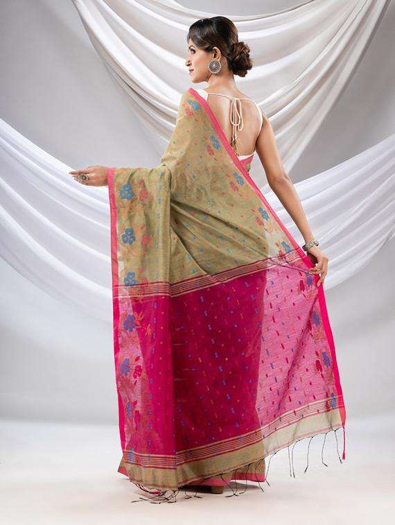 women self design handloom saree with blouse - 22043573 -  Standard Image - 3