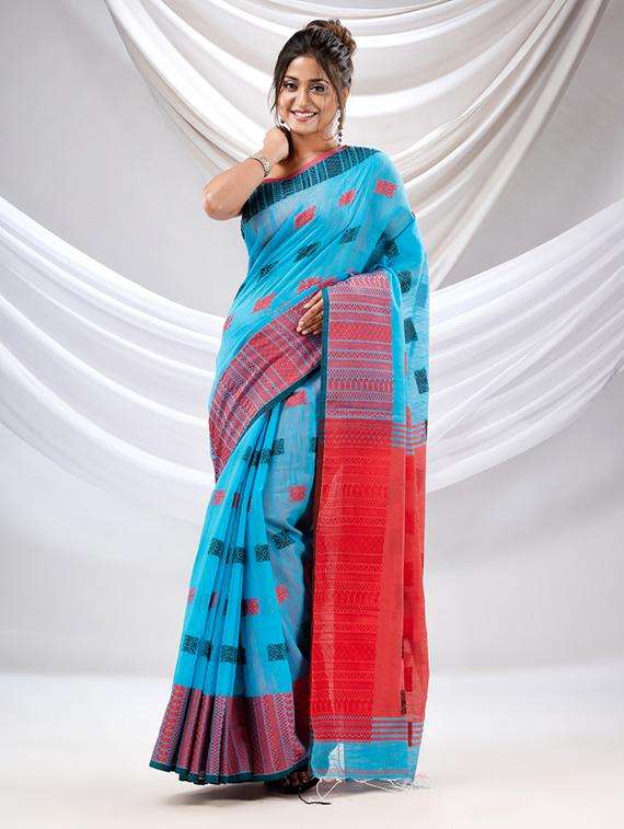 women self design handloom saree with blouse - 22043588 -  Standard Image - 3