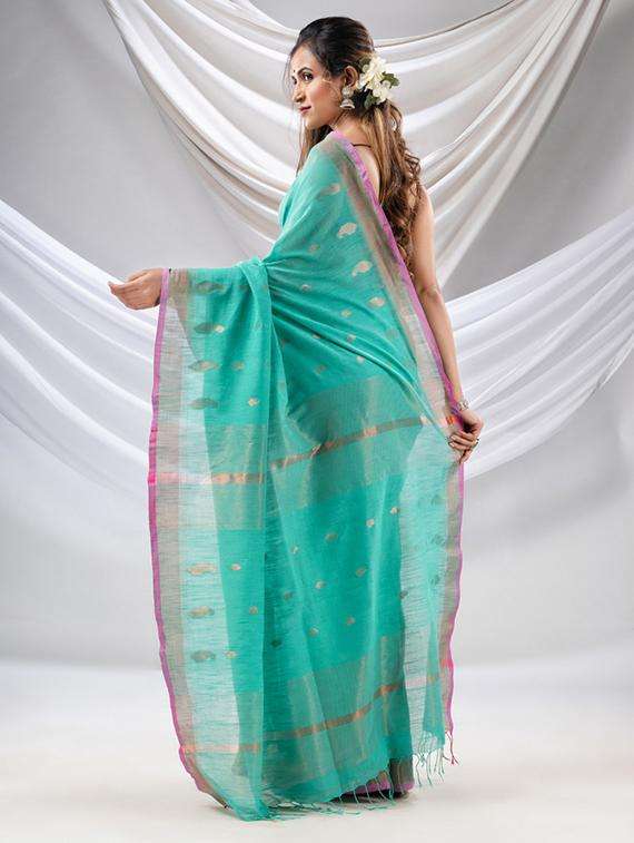 women self design handloom saree with blouse - 22043591 -  Standard Image - 3