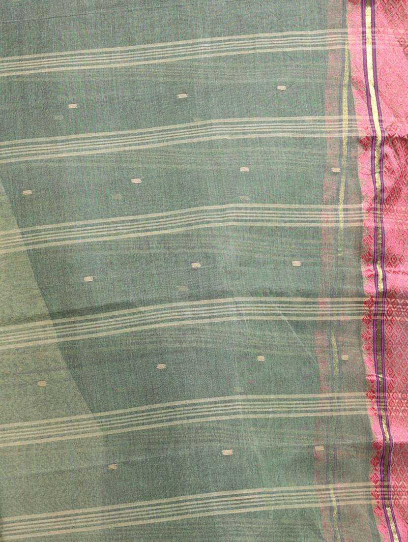 women self design tant saree - 22043599 -  Standard Image - 3