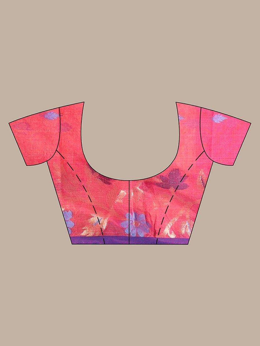 women self design handloom saree with blouse - 22043621 -  Standard Image - 3