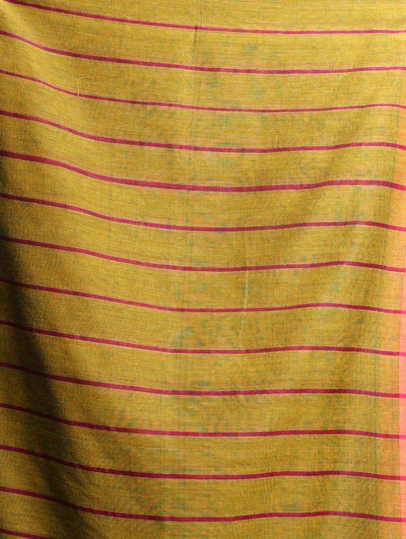 women solid handloom saree with blouse - 22043681 -  Standard Image - 3