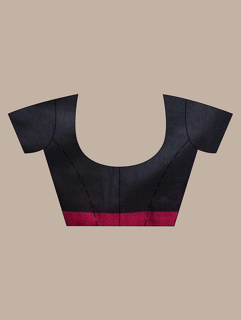women black handloom saree with blouse - 22043684 -  Standard Image - 3