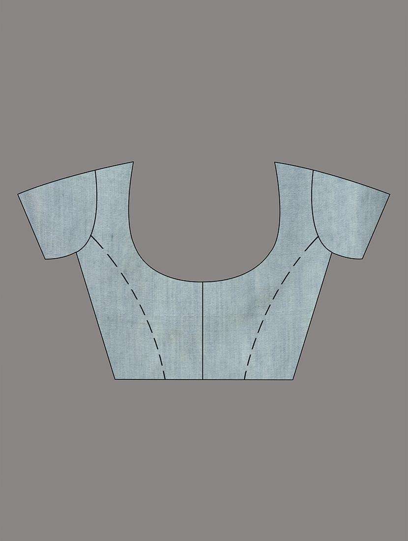 women striped handloom saree with blouse - 22043708 -  Standard Image - 3